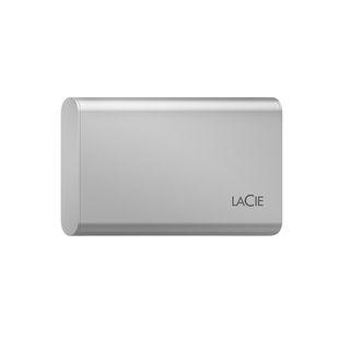 Disco duro SSD externo 1TB - LaCie V2, USB-C, 1.050 MB/s, Plata