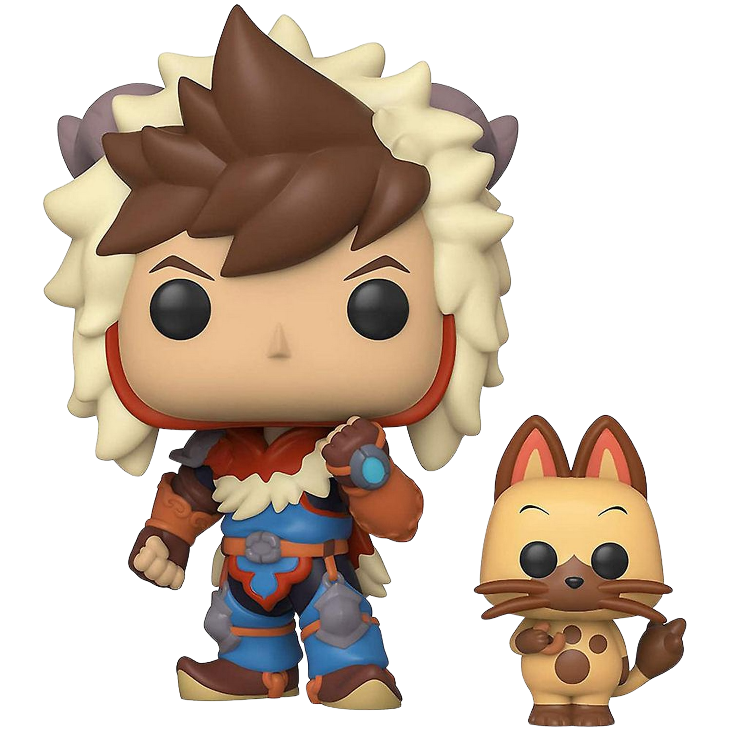 Figura - Funko 46936 Pop! Monster Hunter Lute Con Navirou, Vinilo, 9 cm, Multicolor