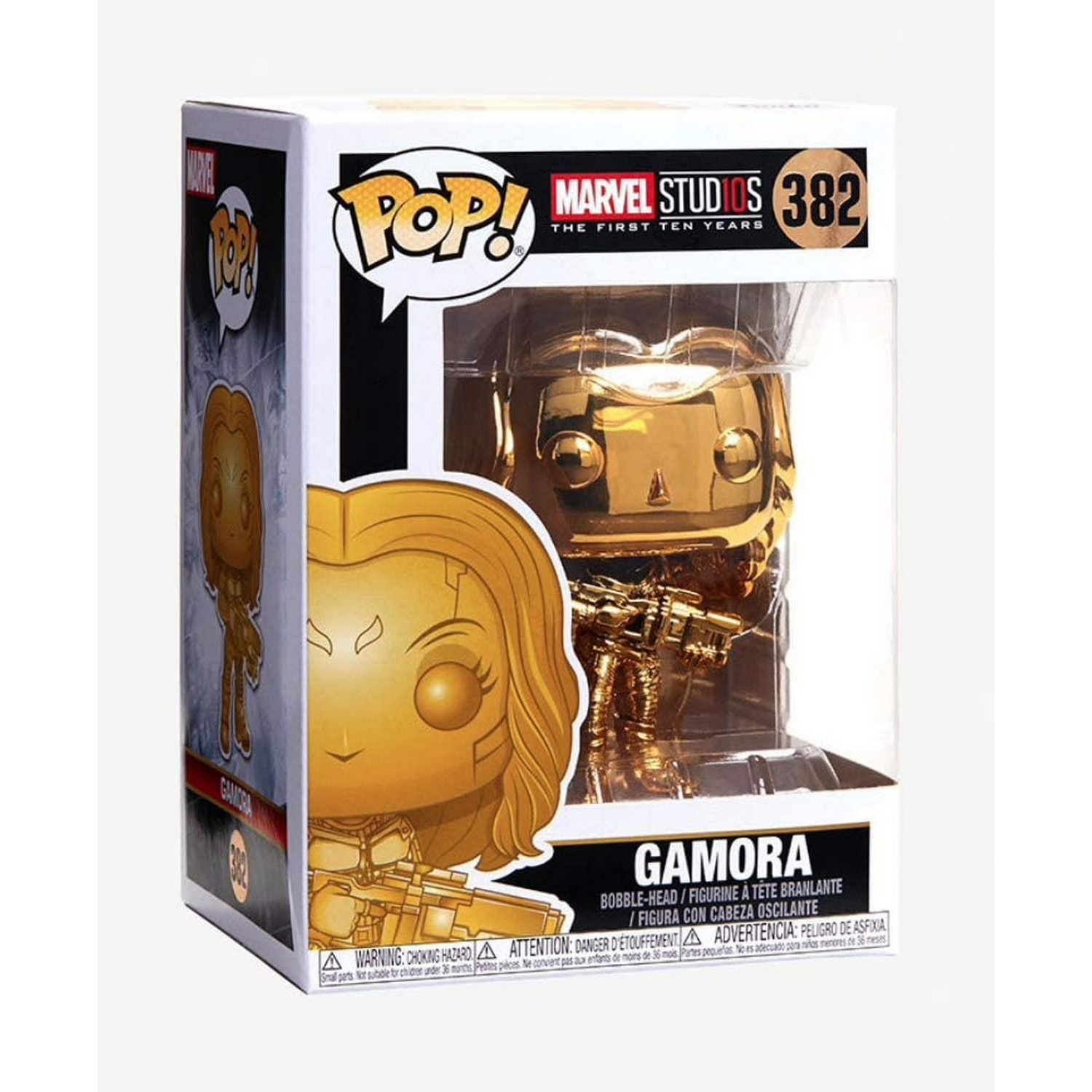 Figura Funko Pop! - Gamora, Marvel Studios 10th, 10 cm, Vinilo, Oro