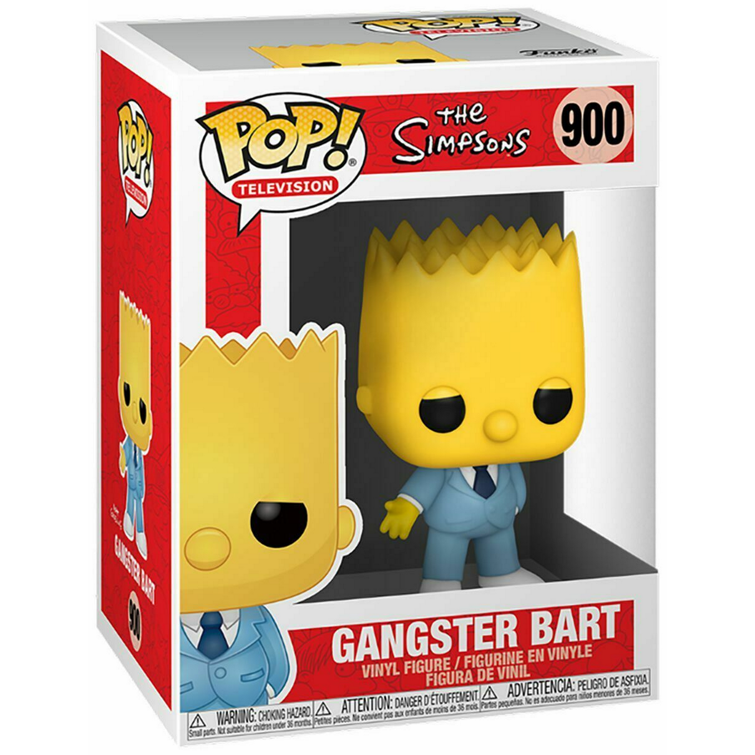Figura Funko Pop! - Gangster Bart, The Simpsons, 10 cm, Vinilo