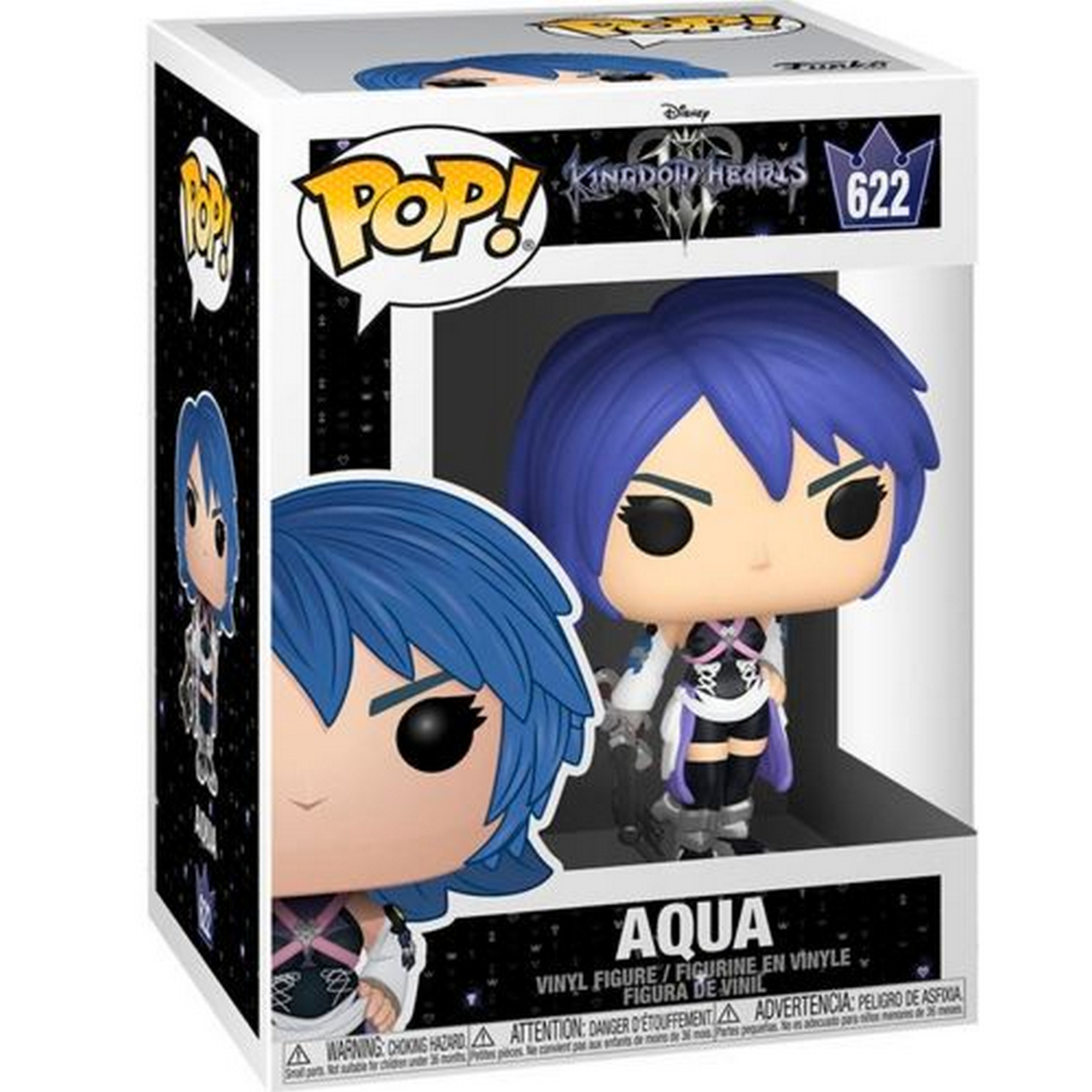 Figura Funko Pop! - Kingdom Hearts 3: Aqua, Altura de 9.5 cm, Vinilo