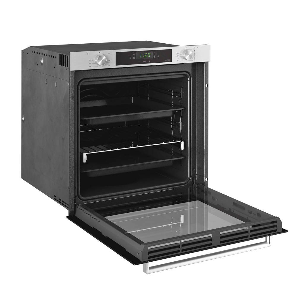 Horno - Candy New Timeless FCXP825X E0/E, 80l, Multifunción, 65cm, WIFI, Puerta doble cristal, Inox