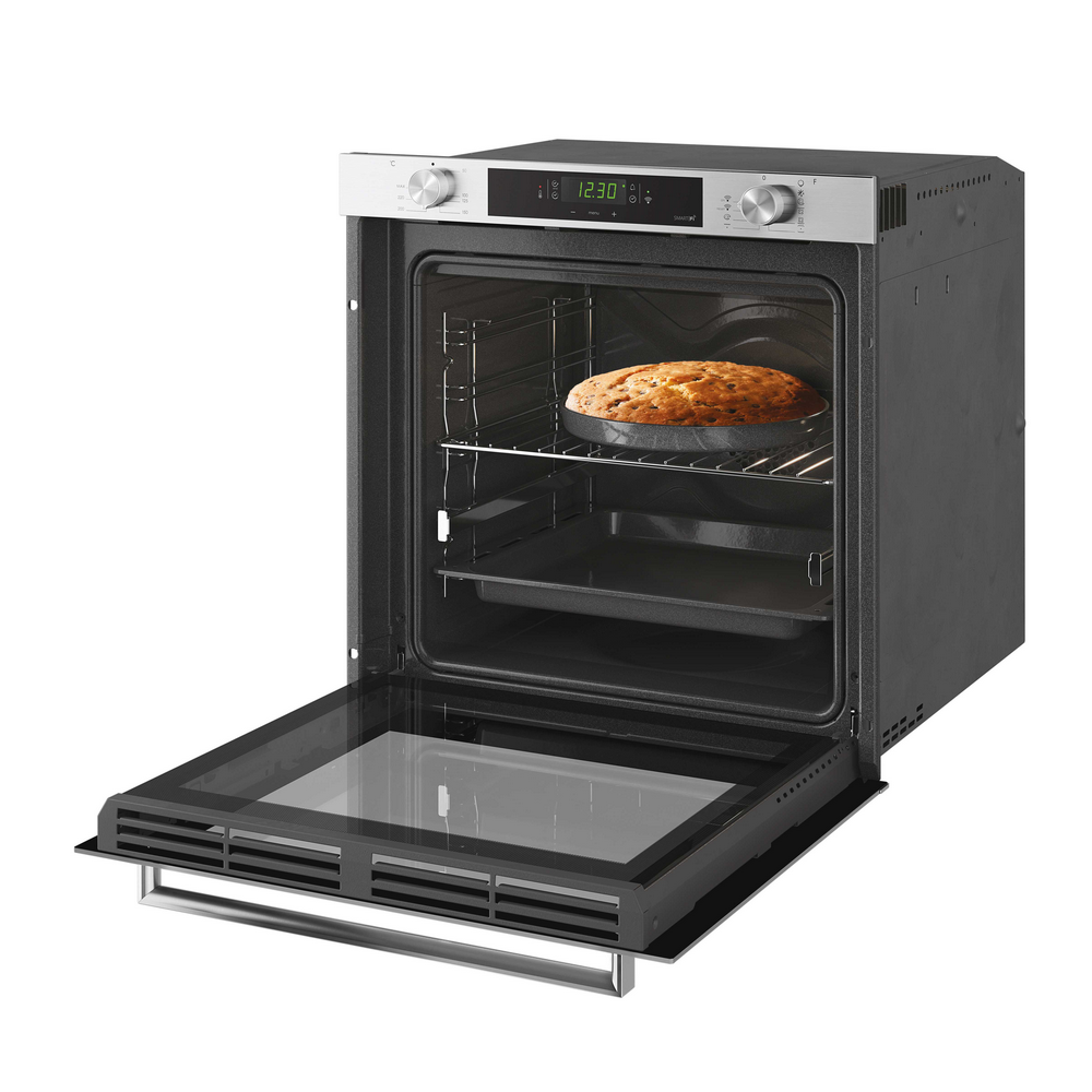 Horno - Candy New Timeless FCXP825X E0/E, 80l, Multifunción, 65cm, WIFI, Puerta doble cristal, Inox