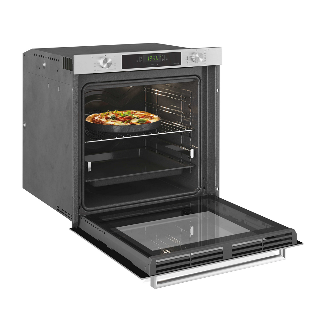 Horno - Candy New Timeless FCXP825X E0/E, 80l, Multifunción, 65cm, WIFI, Puerta doble cristal, Inox