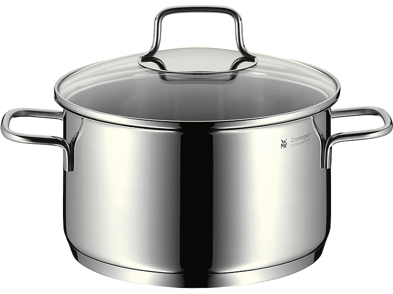 WMF Topf-Set Astoria 4-tlg. Topf-Set (Induktionsfähig, Spülmaschinenfest, Backofenfest, Glaskeramik-, Gas-, Elektro- und Induktionsherde, Silber, Cromargan® Edelstahl Rostfrei 18/10, Glas) — Foto 3 von 5