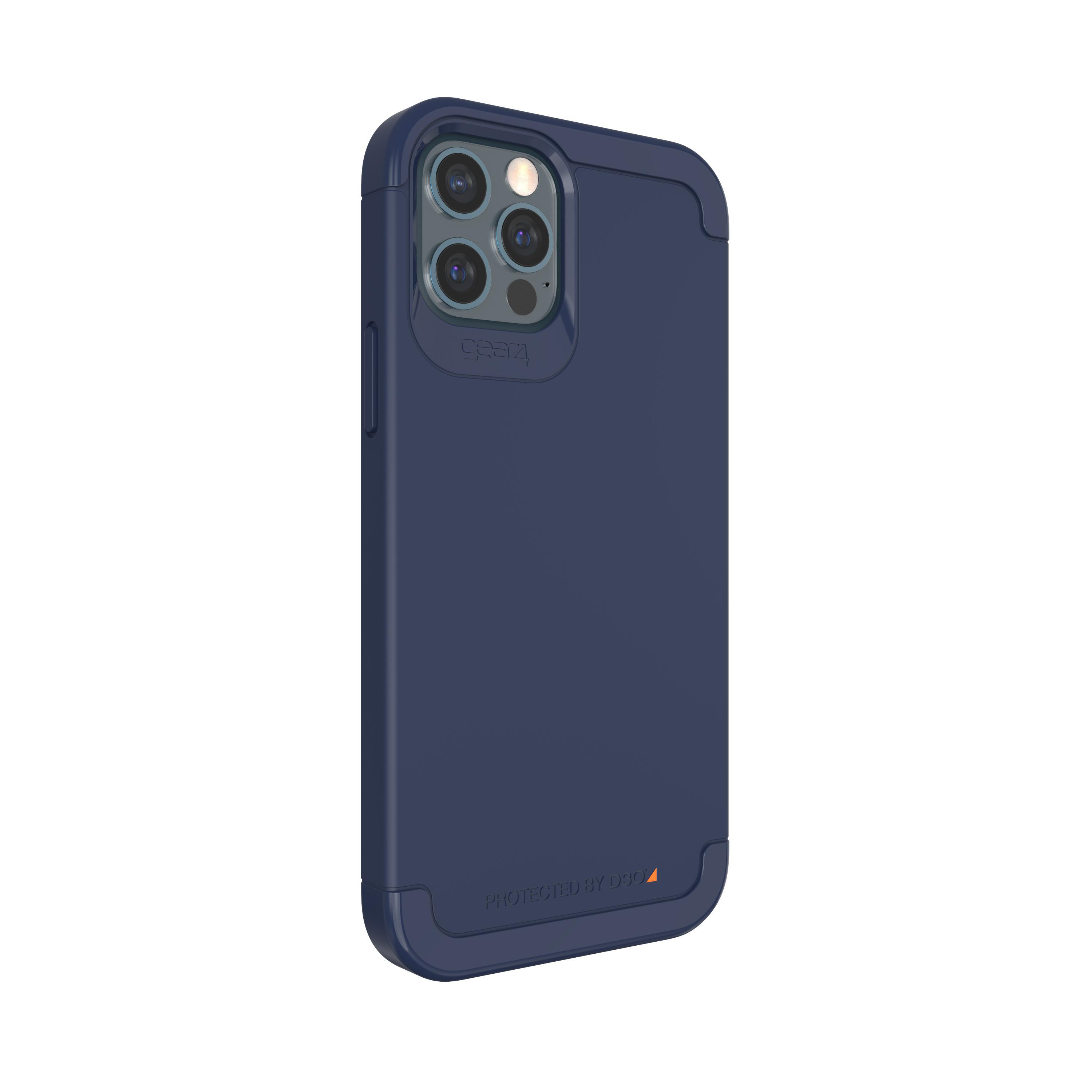 GEAR4 D3O Palette, Navy iPhone Apple, blue 12/12 Wembley Pro, Backcover