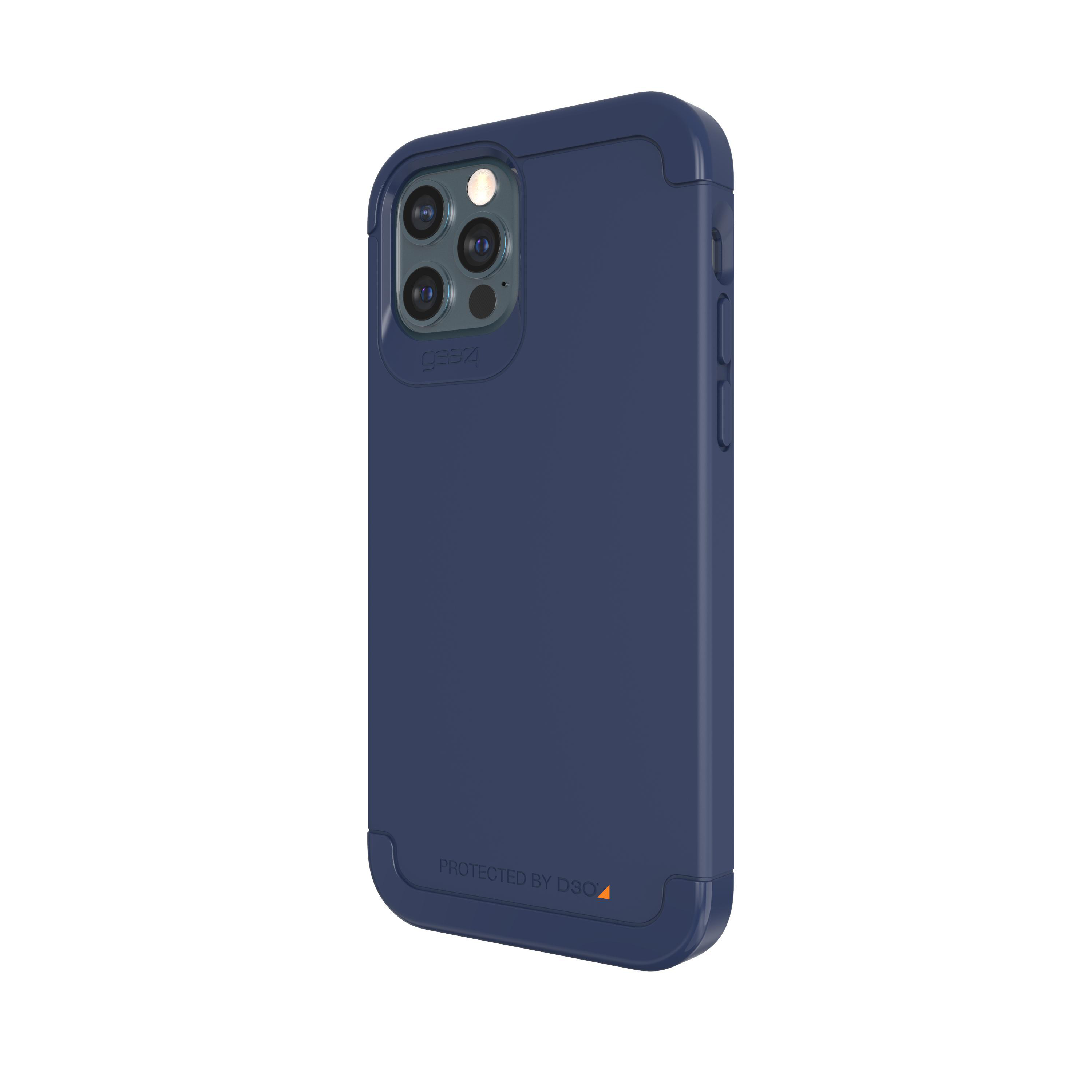 GEAR4 D3O Wembley Palette, Backcover, Apple, iPhone 12/12 Pro, Navy blue