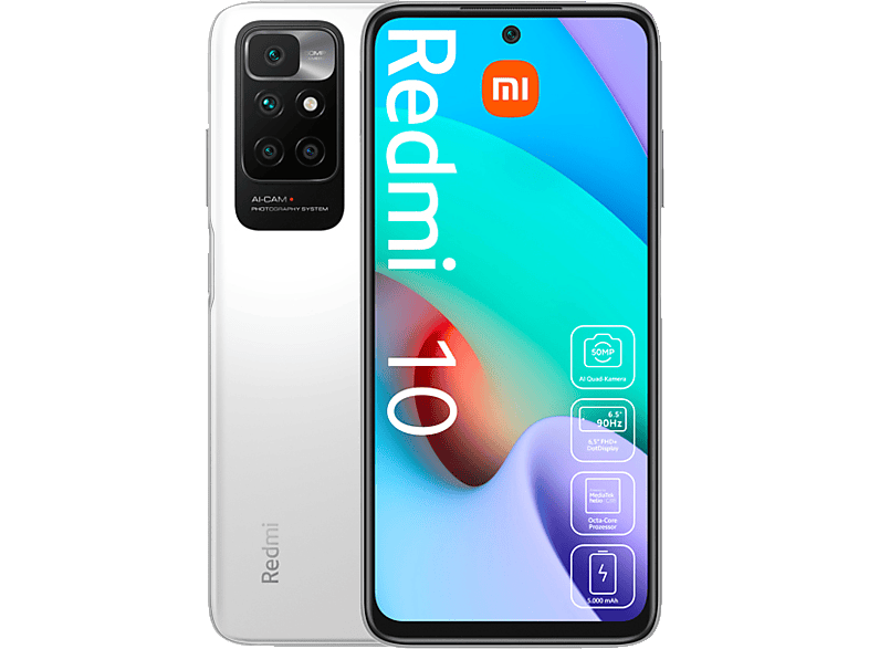 XIAOMI REDMI 10 128 GB Pebble White Dual SIM Smartphone | 128 - Pebble ...