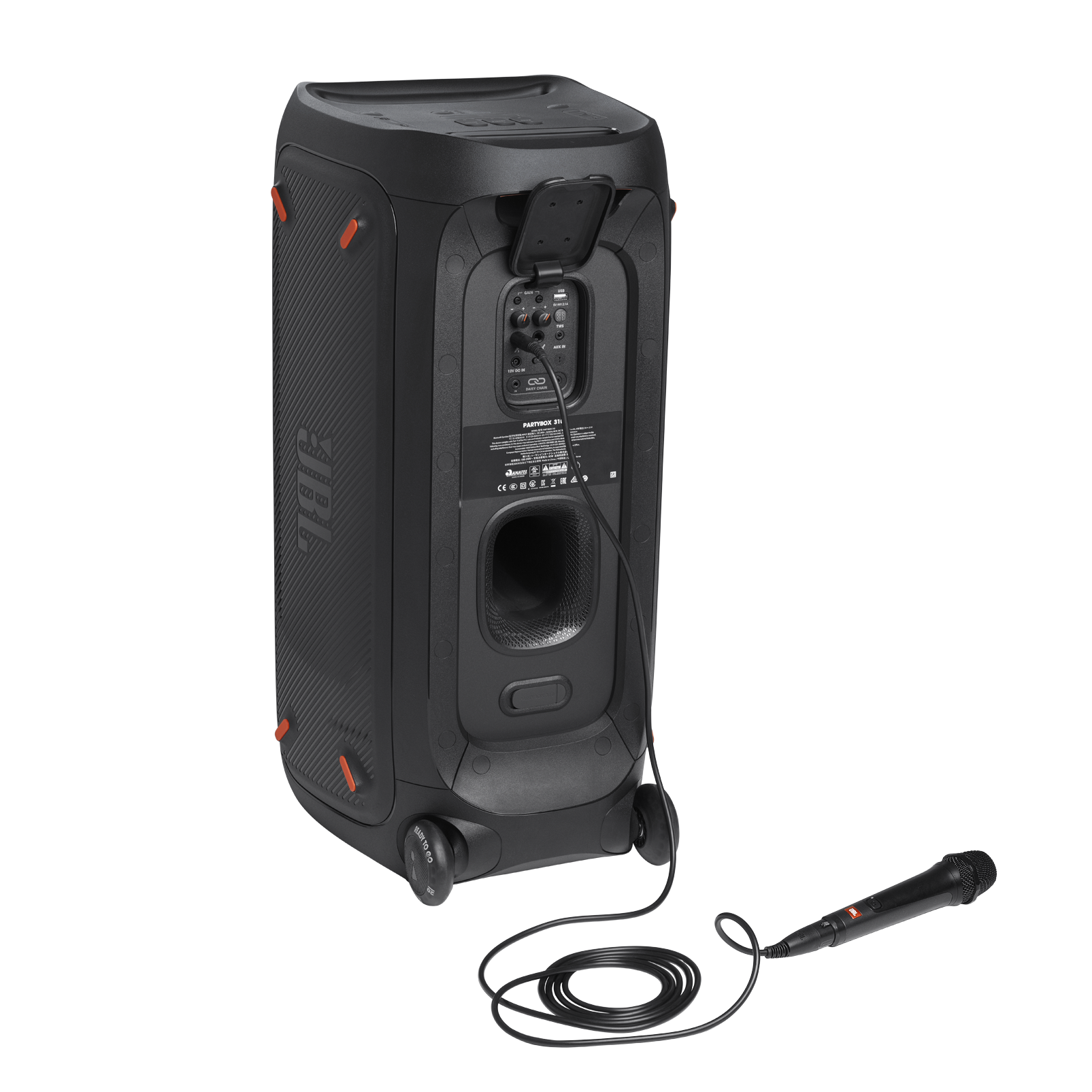 JBL Partybox 310 Mikrofonlu Bluetooth Taşınabilir Parti Hoparlörü Siyah