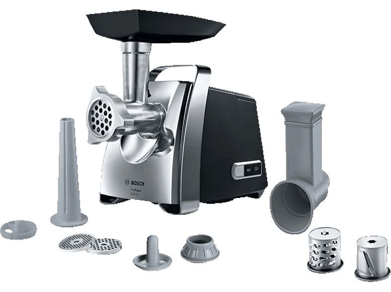 BOSCH MFW67440 Fleischwolf 2000 Watt Schwarz/Silber