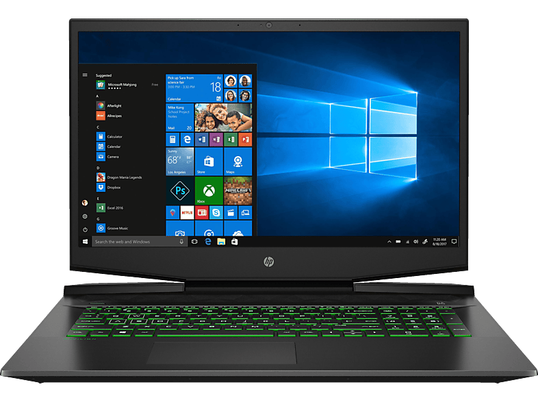 HP PAVILION GAMING 17-CD2376NG, Gaming GeForce Home RTX™ 3050 17,3 NVIDIA, Bit) RAM, Prozessor, 11 Shadow Ti, Windows Display, 16 mit Zoll Notebook, Black TB SSD, GB Intel® (64 1 i7 Core™