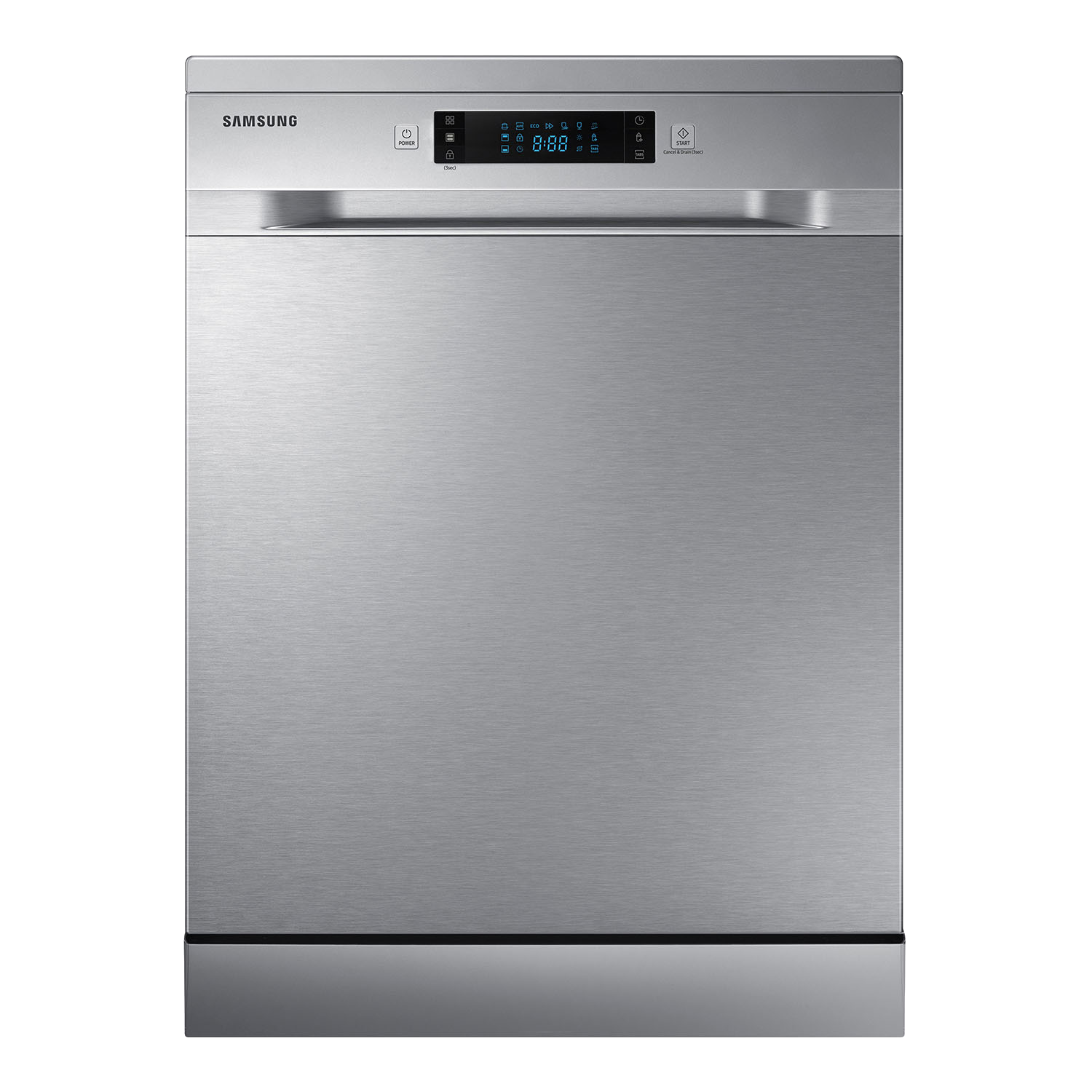 Lavavajillas - Samsung DW60M6050FS, 14 cubiertos, 7 programas, 60 cm, Inox