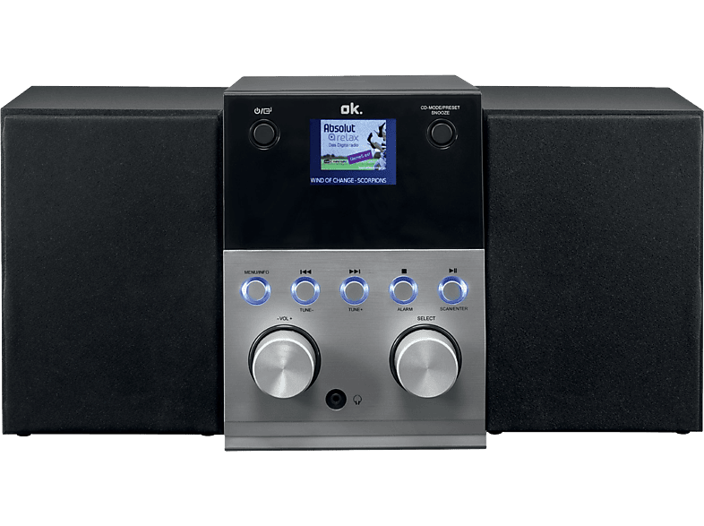 Radio CD OK OMH 560, Sintonizador FM/DAB+/Radio, Entrada auxiliar