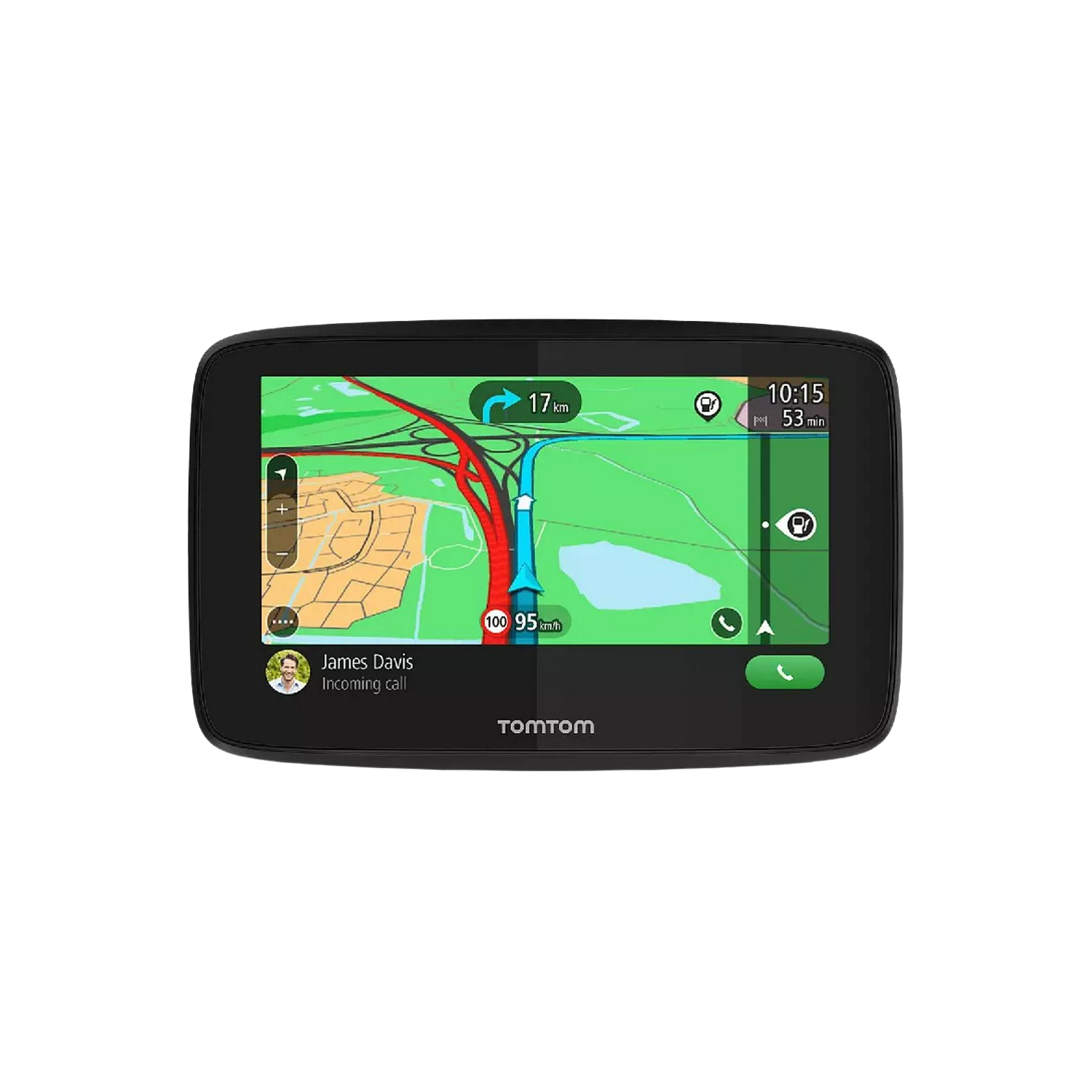 Navegador Gps Tomtom go essential 5“ europa 45 para coche 5 pulgadas con y prueba de radares gracias traffic mapas la ue actualizaciones wifi llamadas manos libres soporte clickdrive 127 1pn5.002.10