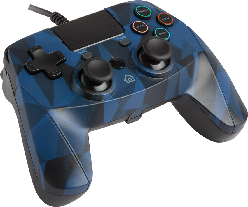 SNAKEBYTE Game:Pad 4 S vezetékes kontroller, kék / terepmintás (PlayStation 4)