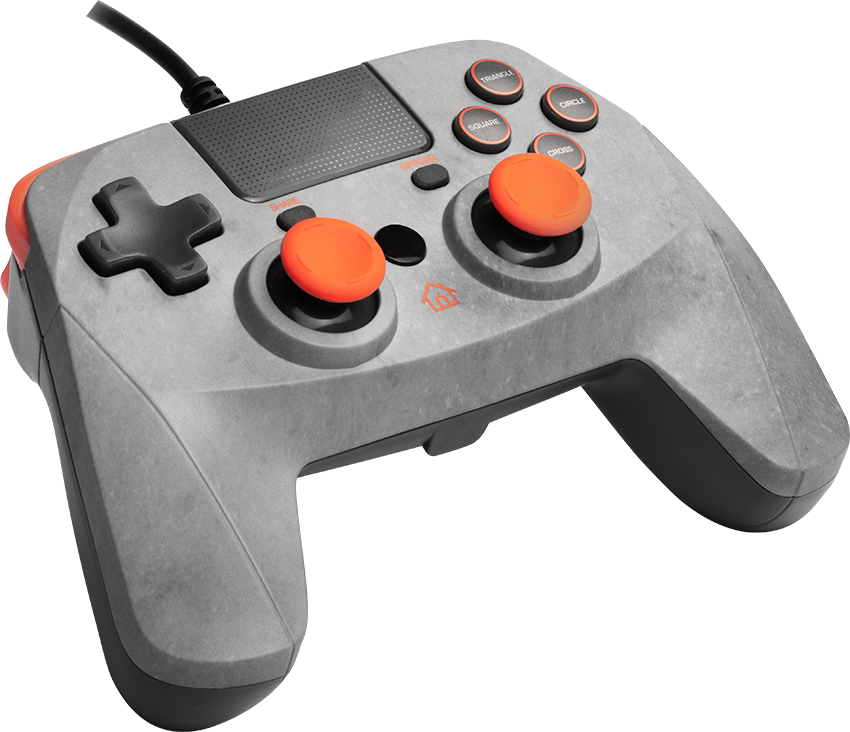 SNAKEBYTE Game:Pad 4 S vezetékes kontroller, szürke / narancs (PlayStation 4)