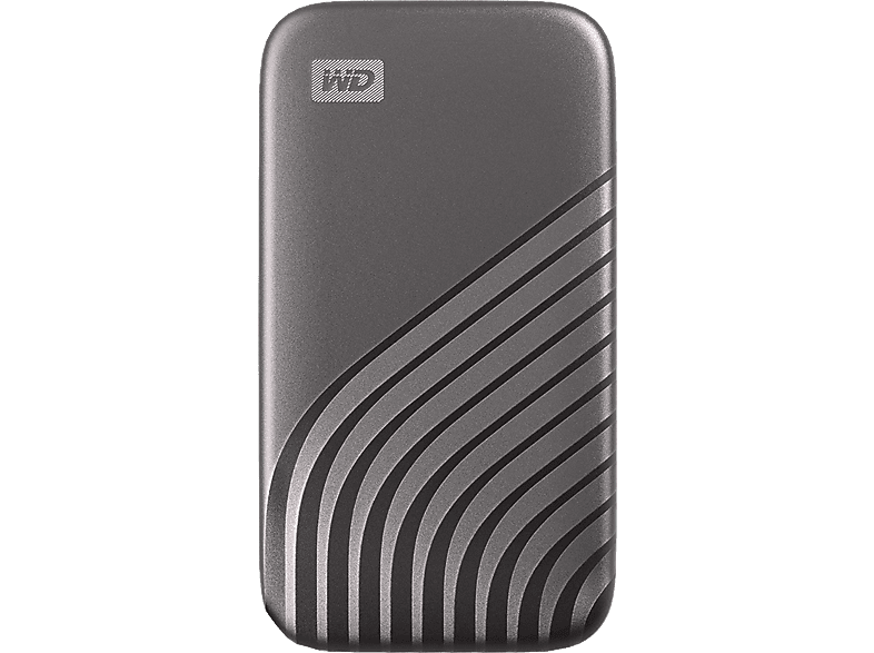 WD My Passport™ külső SSD 500GB, USB3.2 Gen1, 1050MB/1000 MB/s, szürke, WDBAGF5000AGY (184971)