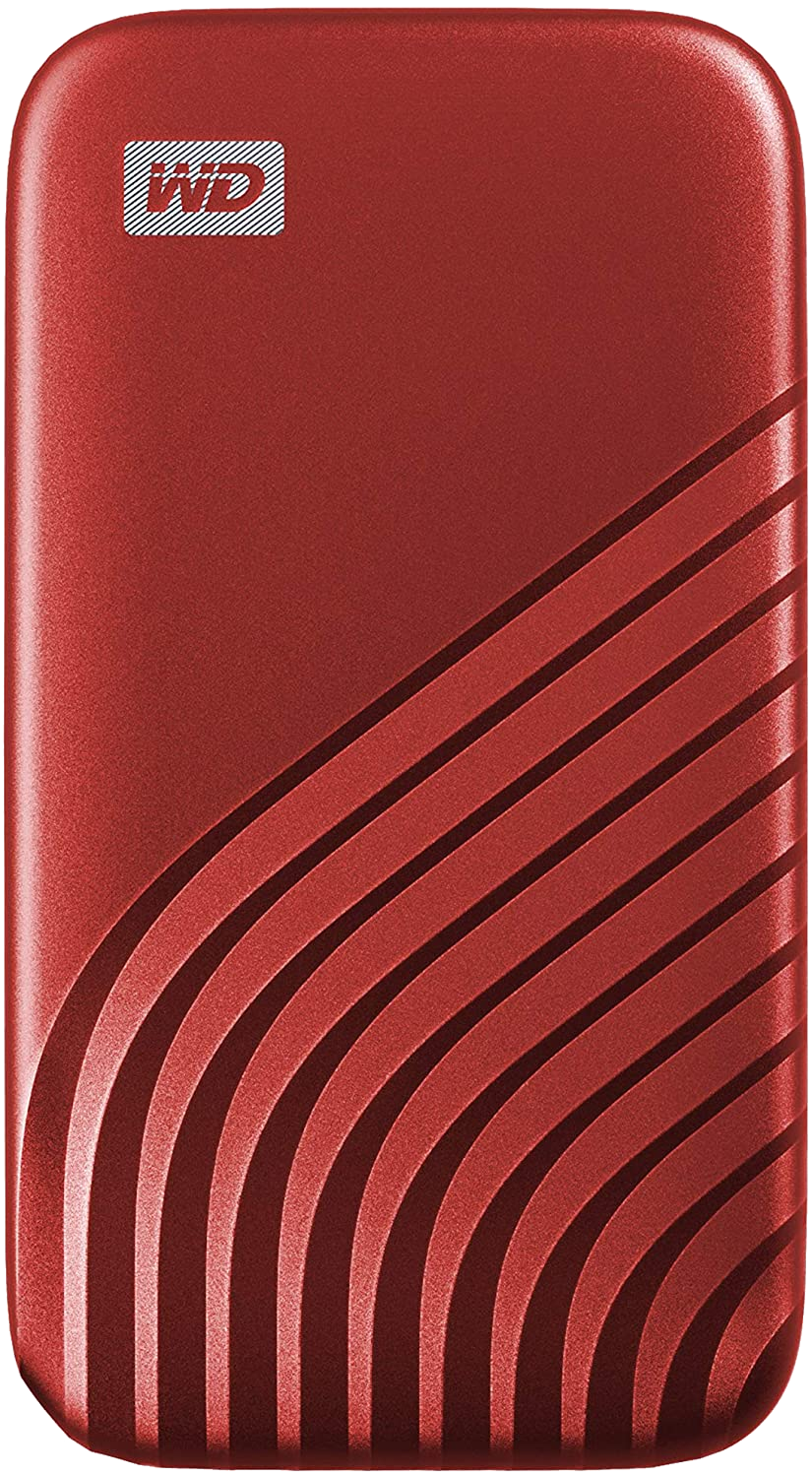 WD My Passport™ külső SSD 2TB, USB3.2 Gen1, 1050MB/1000MB/s, piros, WDBAGF0020BRD (184981)