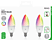 DELTACO SMART HOME LED-lampa 3-pack, E14, WiFI 2,4GHz, 5W, dimbar, 2700K-6500K, RGB - Vit