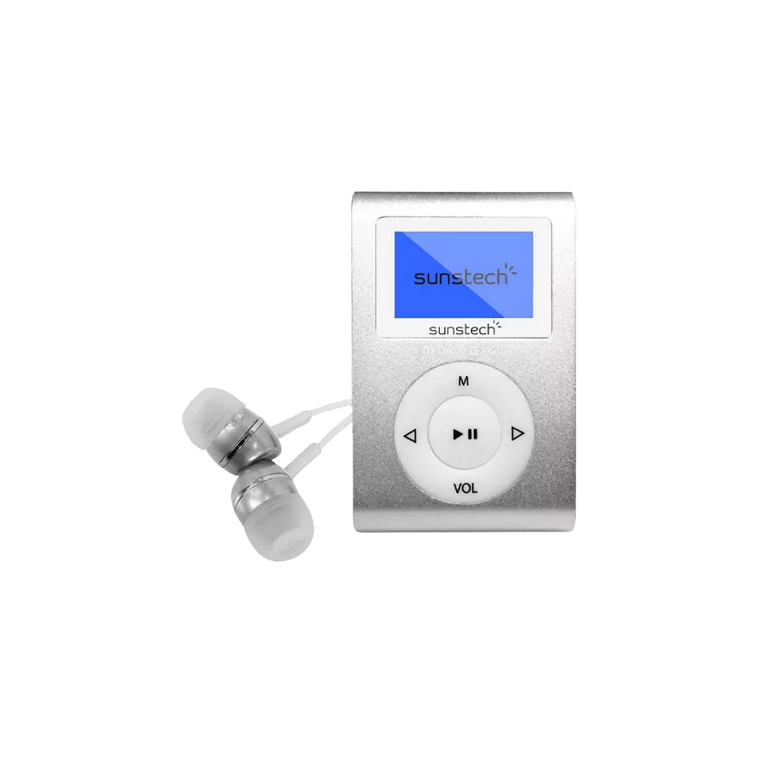 Reproductor MP3 - Sunstech Dedalo III, 8GB, Radio FM, Gris