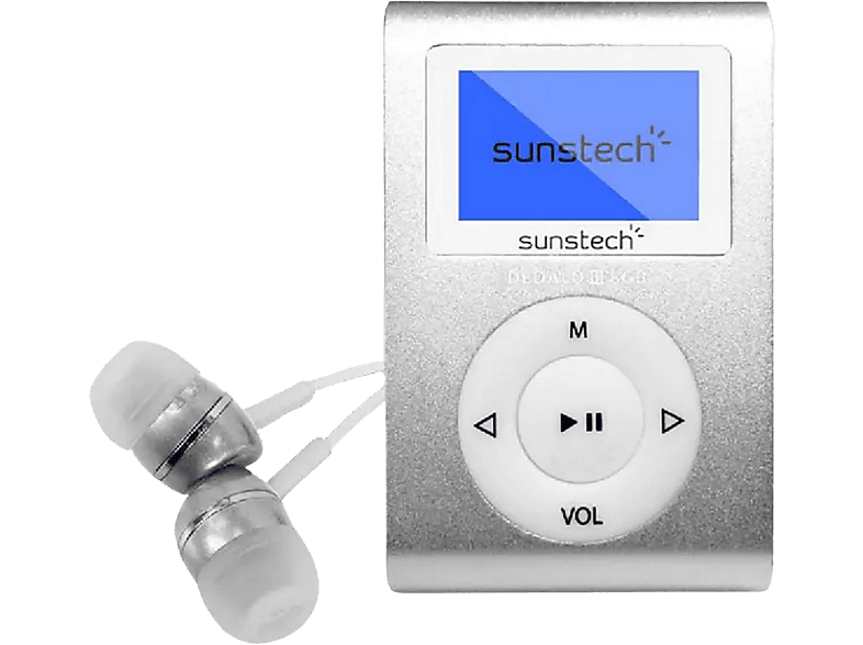 Reproductor mp3 sunstech dedalo iii/ 8gb/ radio fm/ gris - Depau