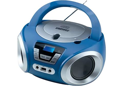 Radio CD - Daewoo DBU-050BL, Puerto USB, Sintonizador digital, Reproductor MP3, Azul