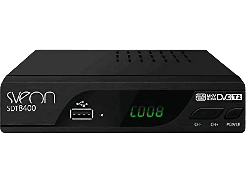 Sintonizador TDT - Sveon SDT8400, Sintonizador TDT2 HD, Funciones de  Grabación, Negro
