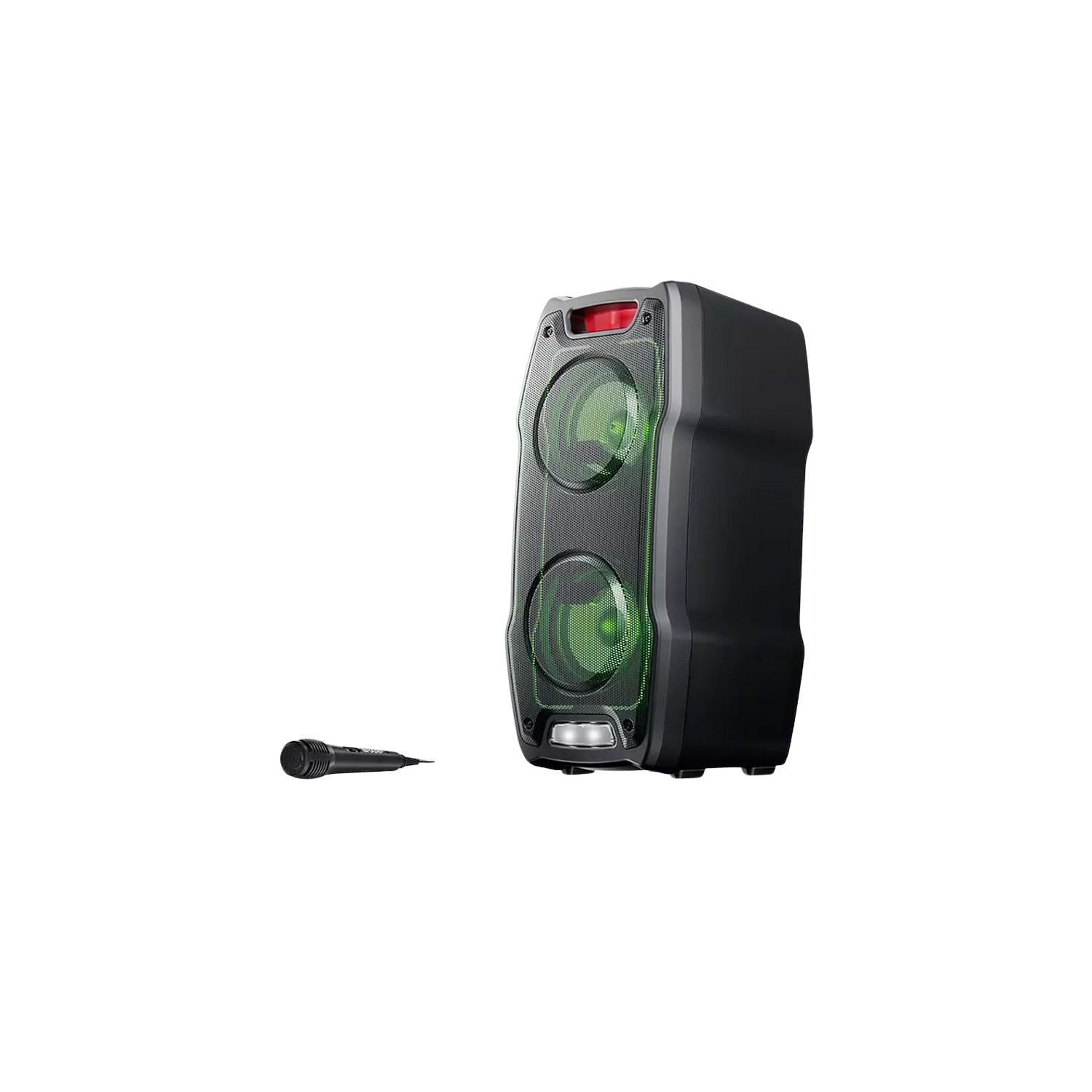 Sharp Ps929 Party speaker boombox con karaoke microfono incluido tws bluetooth 2 puertos usb 6.3 mm luces multicolor luz 180w de potencia y bateria integra altavoz gran 180 led 929