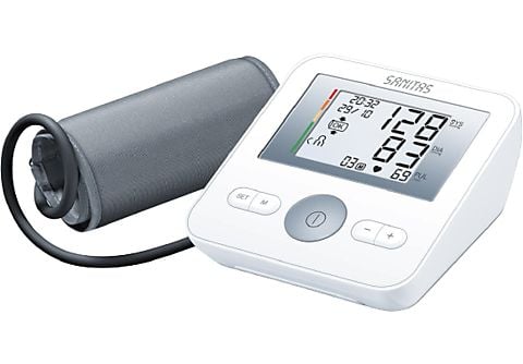 SANITAS 654.25 SBM 18 Blutdruckmessgerät (Batteriebetrieb, Messung am Oberarm, Manschettenumfang: 22-36 cm)