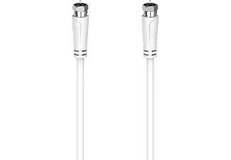 HAMA FIC F-F csatlakozós antennakábel, 75 Ohm, fehér, 1,5 méter  (205063)