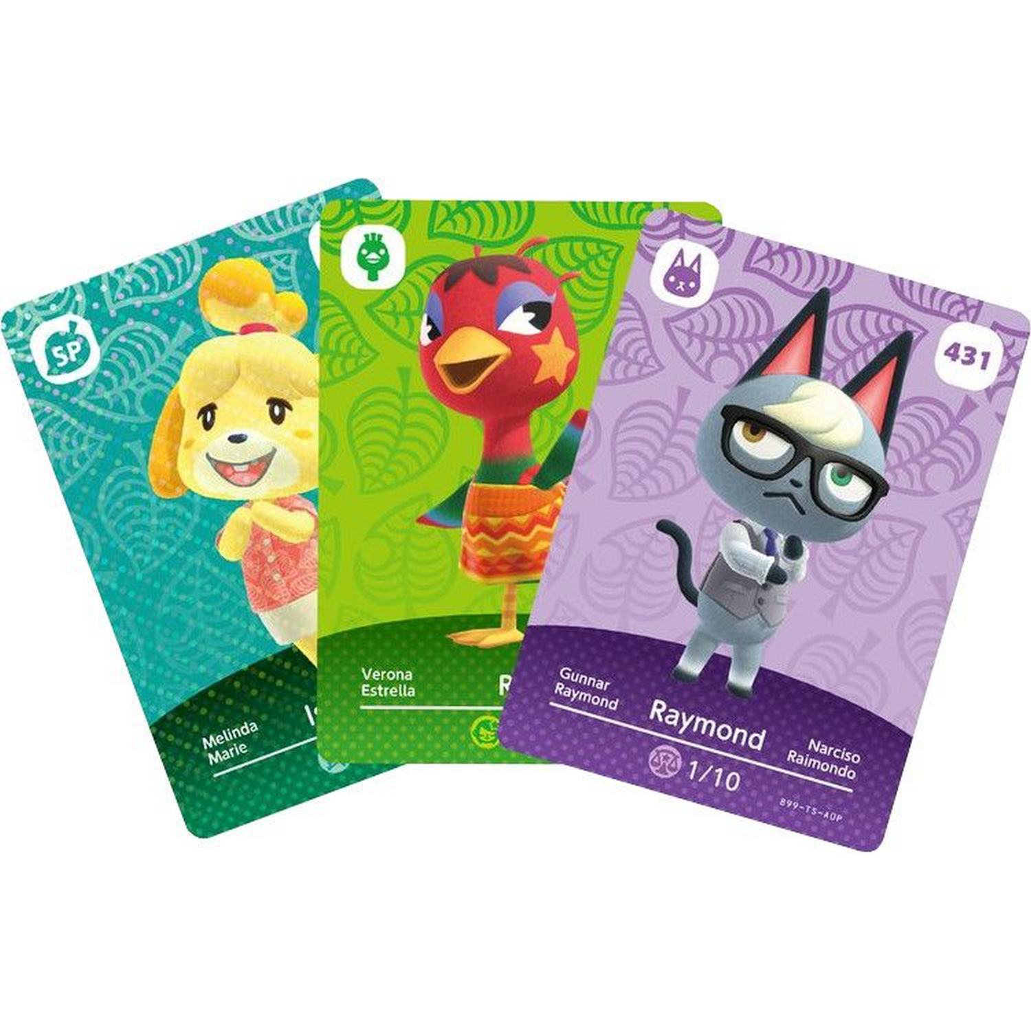 Pack 3 Tarjetas Amiibo - Nintendo - Animal Crossing Serie 5