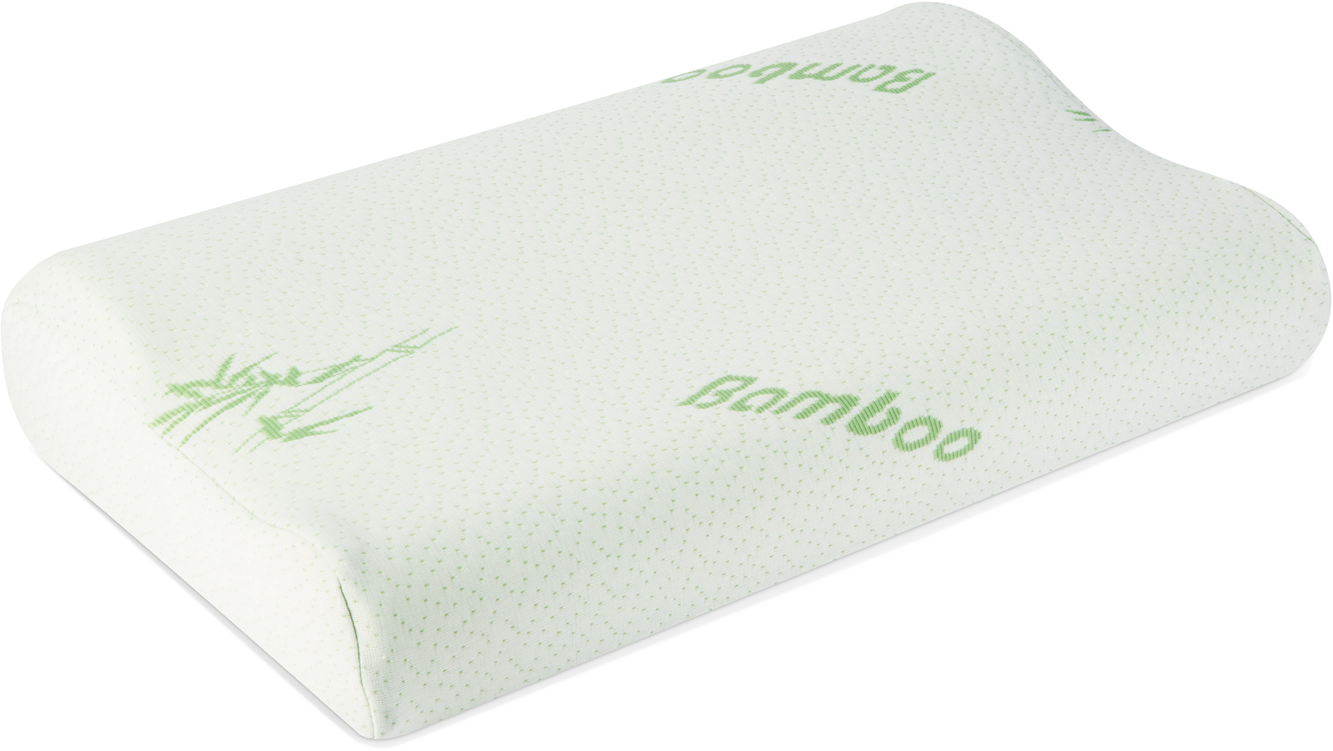 BEWELLO BW2007 Poliészter-bambusz memóriahabos párna, 50x30x10cm