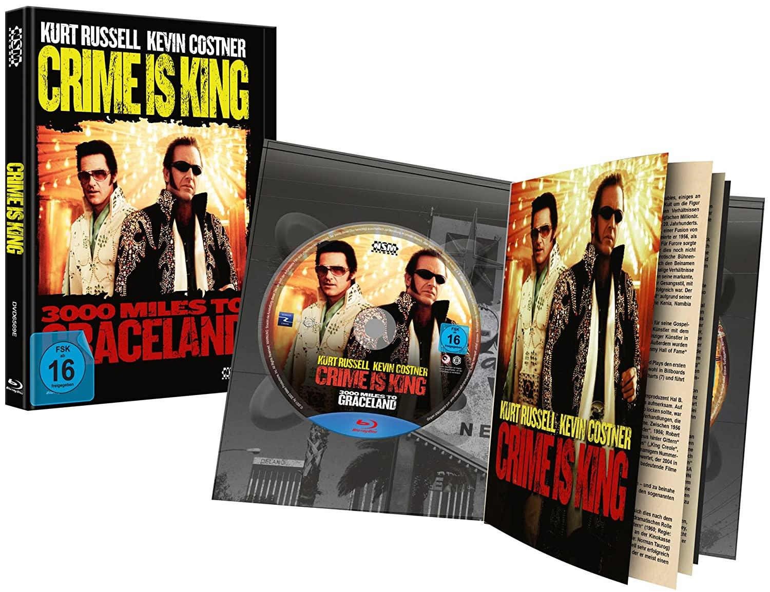DVD-Set mit Kurt Russell und Kevin Costner auf dem Cover. Titel Crime is King. Weißer Hintergrund.
