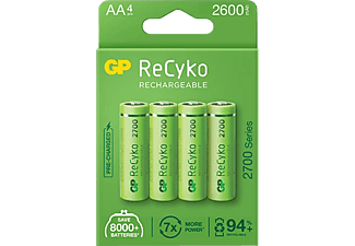GP ReCyko AA-batterier 4-pack