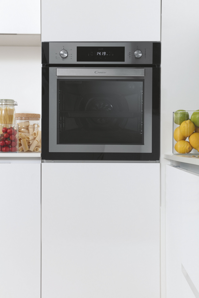 Horno - Candy Essenza FCNE625X WIFI, Multifunción, 70l, Limpieza h2O, 60cm, WIFI, Puerta doble cristal, Inox