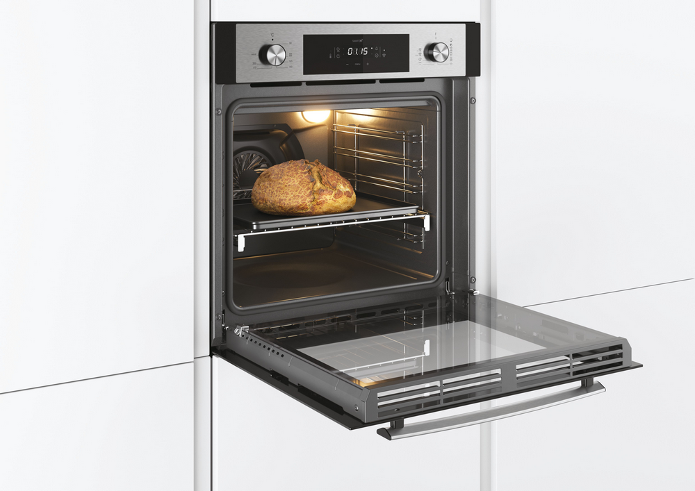 Horno - Candy Essenza FCNE625X WIFI, Multifunción, 70l, Limpieza h2O, 60cm, WIFI, Puerta doble cristal, Inox