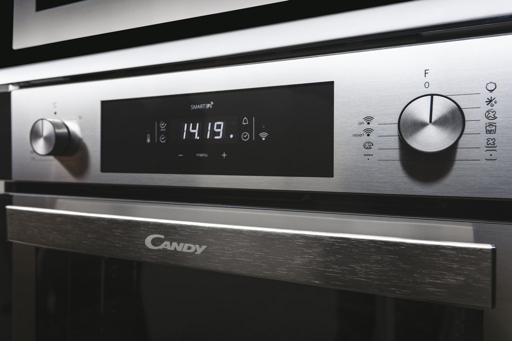 Horno - Candy Essenza FCNE625X WIFI, Multifunción, 70l, Limpieza h2O, 60cm, WIFI, Puerta doble cristal, Inox