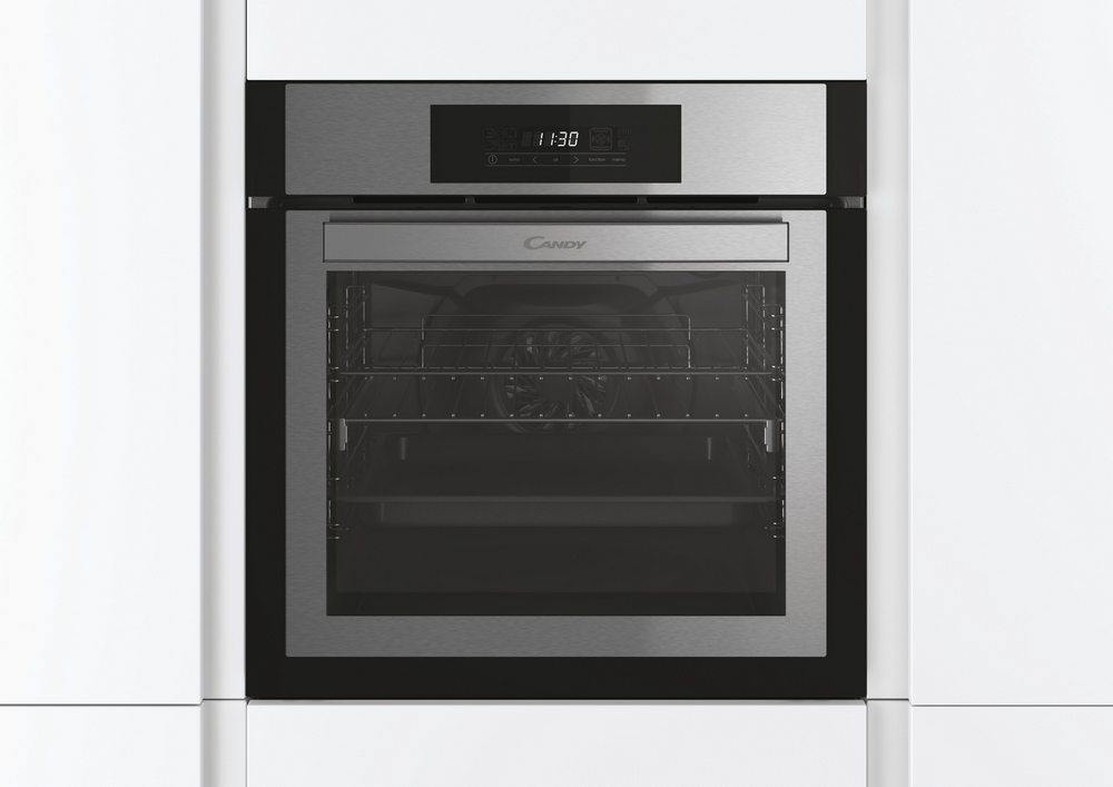 Horno - Candy Essenza FCNE828X WIFI, Multifunción, 70l, 60cm, WIFI, Puerta doble cristal, 3 resistencias, Inox