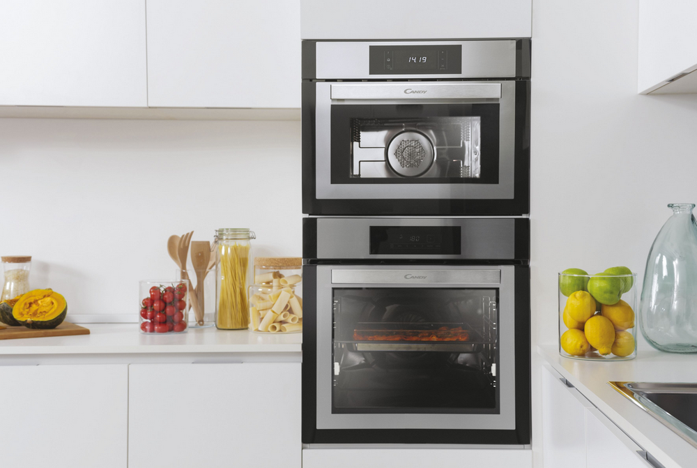 Horno - Candy Essenza FCNE828X WIFI, Multifunción, 70l, 60cm, WIFI, Puerta doble cristal, 3 resistencias, Inox