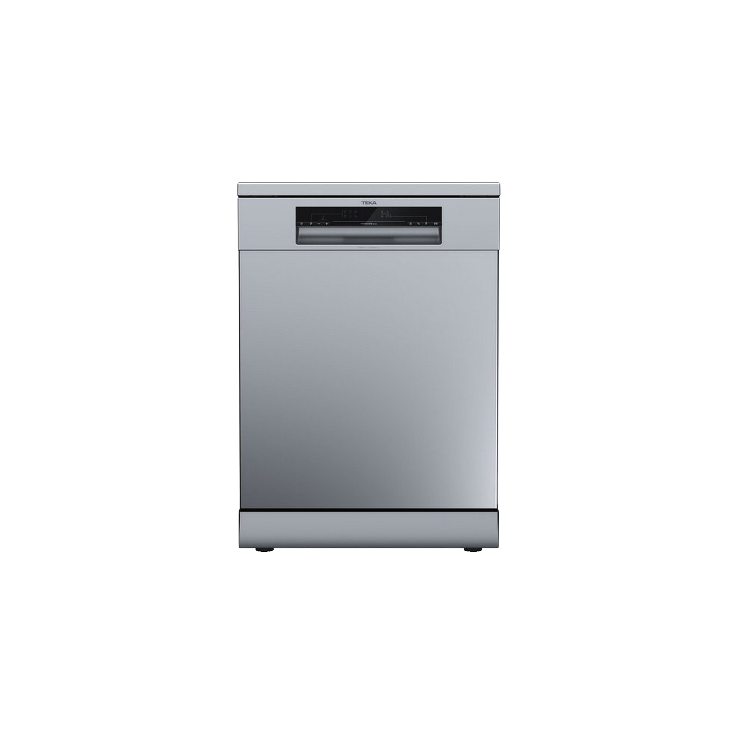 Lavavajillas Teka plateado, un electrodoméstico de cocina con panel de control.