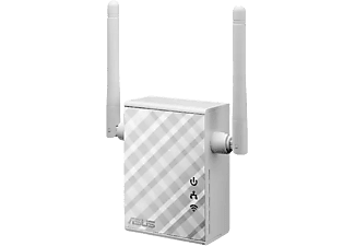 Repetidor WiFi - ASUS RP-N12, WiFi N300, Puerto LAN, WPS. 3 Funciones: Repetidor/Punto de acceso/Bridge
