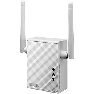 Repetidor WiFi - ASUS RP-N12, WiFi N300, Puerto LAN, WPS. 3 Funciones: Repetidor/Punto de acceso/Bridge