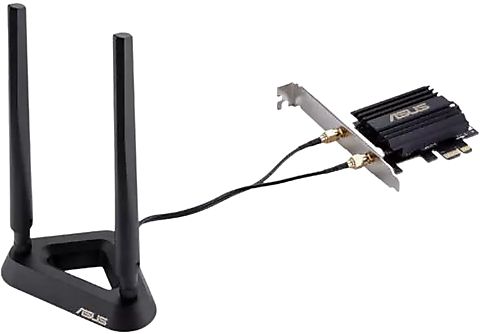 Amplificador WiFi - ASUS PCE-AX3000, Dual-Band, 574 Mbps, Inalámbrico, Bluetooth 5.0, Negro