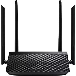 Router inalámbrico - ASUS RT-AC1200 V2, Dual-Band, 4 antenas, Negro