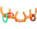FAMILY CHRISTMAS 58242 Felfújható rénszarvas agancs - színes karikákkal - 93 cm