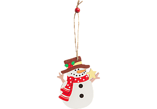 FAMILY CHRISTMAS 58247C Karácsonyfadísz - hóember - akasztható - 8,2 x 10 cm