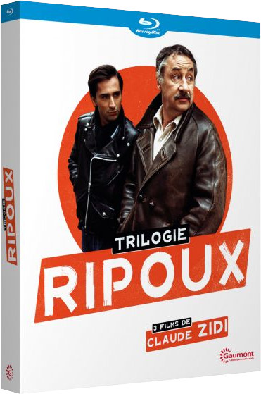 Couverture Blu-ray du film Ripoux. Deux hommes dans un cercle rouge sont dans l'image. Le titre est écrit en blanc.