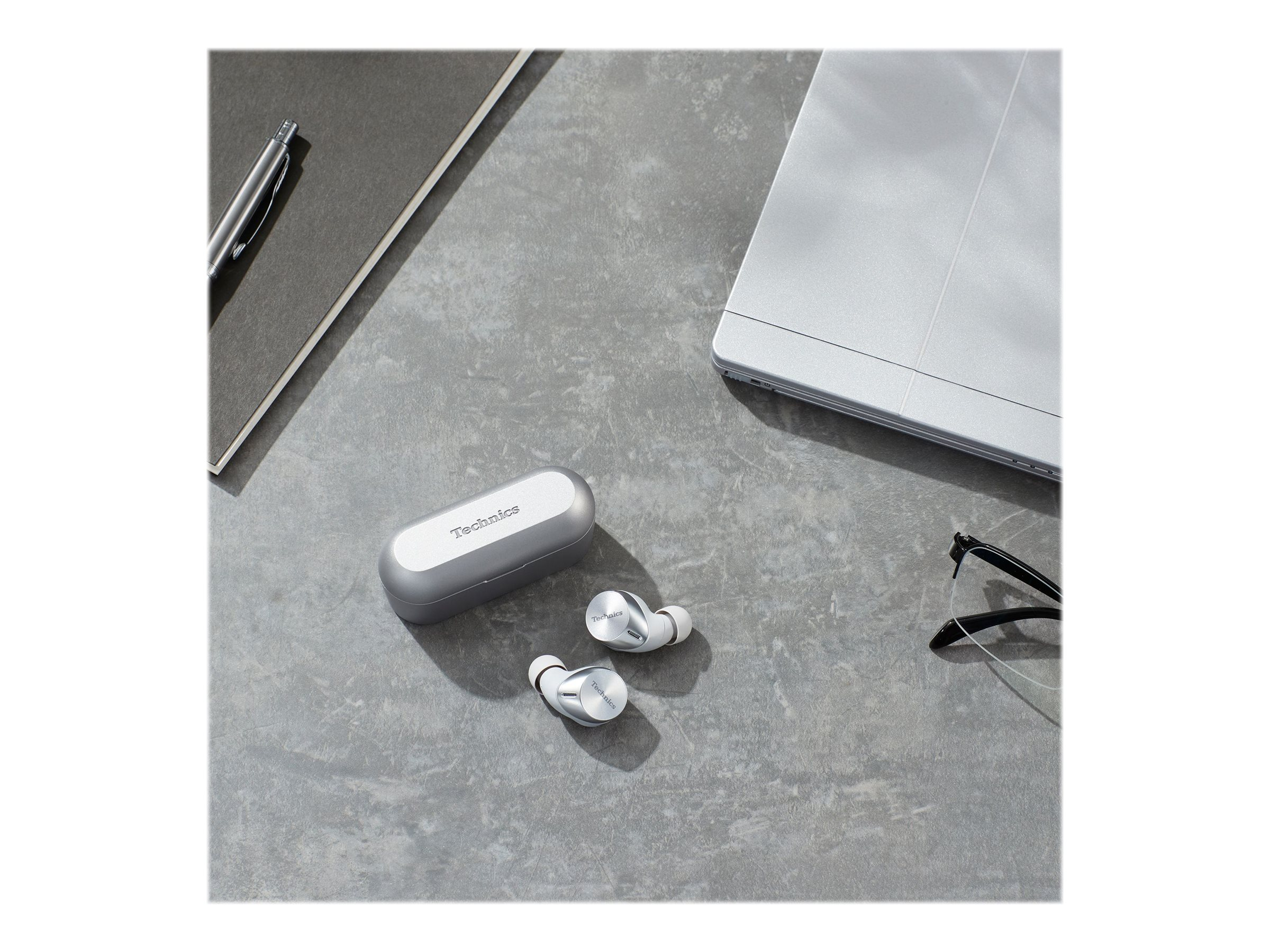 TECHNICS EAH-AZ60 Noise Cancelling, In-ear Kopfhörer Bluetooth Silber