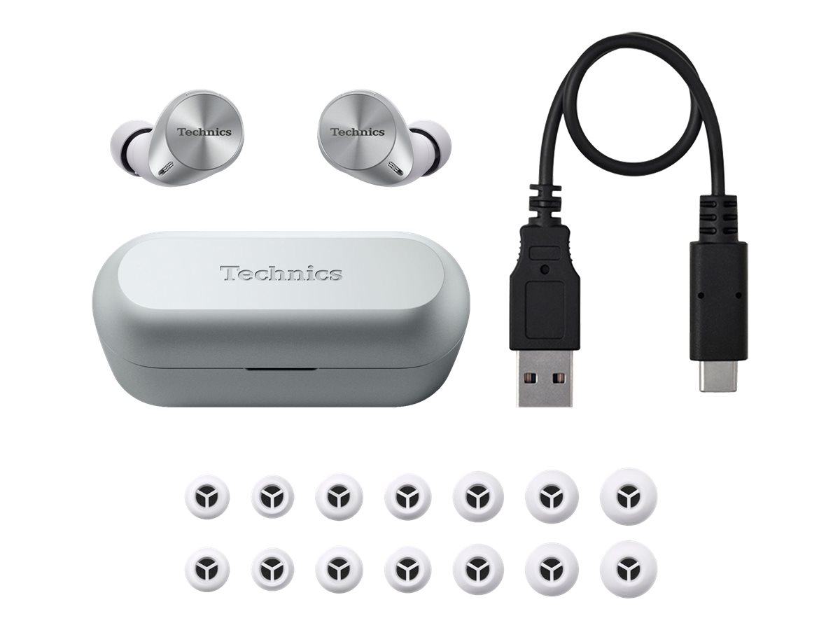 TECHNICS EAH-AZ60 Noise Cancelling, In-ear Kopfhörer Bluetooth Silber