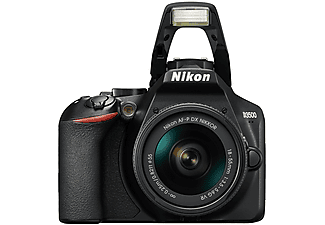 Cámara reflex -  Nikon D3500 AF-P VR 18-55MM, 24.2 MP, 3" FHD, CMOS, ISO de 100–25600, 1/4000 a 30s, Negro